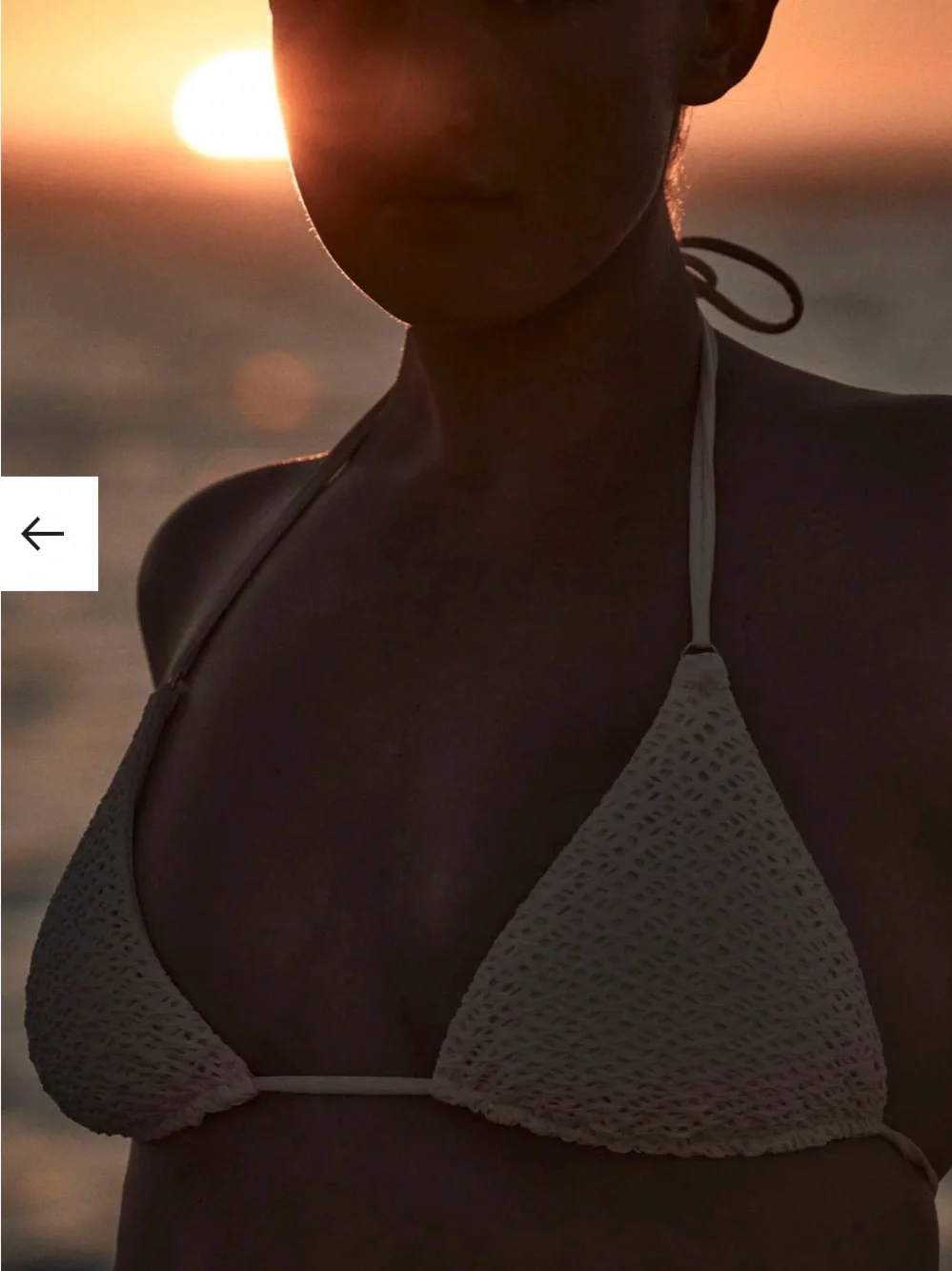 Monday Swimwear Ivory Crocheted Bikini